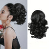 SLEEKCUTE Curly Wavy Clip-In Ponytail Extensions – High-Heat Synthetic Hair for Instant Volume & Natural Bounce