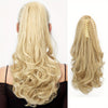 Claw Ponytail Clip-In Long Curly Wavy Synthetic Hair Extension, Heat-Resistant Fiber