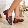 Elegant Women's Slip-On Bowknot Loafers, Square Toe Lightweight Casual Shoes