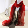 Gradient Gauze Scarf Lightweight Breathable Sunscreen Shawl for Women