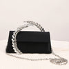 Elegant Rhinestone Clutch Bag for Women — Lightweight Evening Handbag with Magnetic Closure & Removable Strap