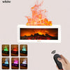 USB Fireplace Heater & Humidifier with Remote — 7-Color Real Flame Effect, Timer, Aroma Diffuser, Auto Shut-Off, Low-Voltage USB for Home Office Bedroom