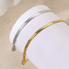 2-Piece Vintage Snake Bone Hand Chain Bracelet Set, 18K Gold Plated Stainless Steel