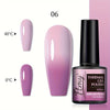 Temperature-Sensitive Color Changing Gel Nail Polish 7ml (0.24 fl oz) Fragrance-Free, Thermochromic Nail Art Manicure