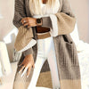 Plus Size Women's Elegant Long Rib-Knit Cardigan Sweater Oversized Fall Winter