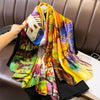 Elegant Landscape Print Scarf Shawl 35.4 in × 70.9 in (90 × 180 cm) Windproof Versatile Wrap for Women Hijab