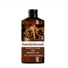 Sandalwood Essential Oil 3.38 oz (100 ml) 100% Pure Hypoallergenic Massage Oil with Eucalyptus & Vitamin C for Skin, Hair & Nails, Diffusers & Relaxation Gift