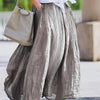 Plus Size Women's Elegant Maxi Skirt Flared Hem Non-Stretch Pants-Skirt for Office, Party & Wedding