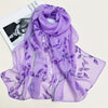 Women's Bohemian Floral Chiffon Scarf — Lightweight Windproof Shawl & Versatile Head Wrap/Neck Gaiter, Hand-Washable