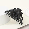 Matte Flower Hair Clip - Large Non-Slip Floral Barrette, Solid Color (1pc)