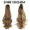 22-Inch (56 cm) Long Wavy Clip-In Ponytail Extension — Synthetic Claw Clip Hair Piece for Women