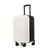 20-Inch (50.8 cm) Lightweight Carry-On Spinner Suitcase - Foldable 360° 4-Wheel, Telescopic Handle & Combination Lock, ABS+PC Shell