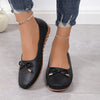 Women's Bow Flat Loafers Soft-Sole Slip-On Casual Lightweight Shoes