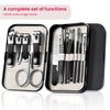Professional Foot & Nail Care Kit - Stainless Steel Clippers, Foot File, Nail Polish & Portable Travel Case