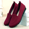 Women's Knitted Slip-On Loafers - Lightweight Non-Slip Flat Casual Walking Shoes
