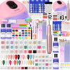 Acrylic Nail Kit 29 Color Powders, 2 x 60 ml Acrylic Liquid, Electric Nail Drill and 36W LED Lamp, DIY Nail Art Starter Set