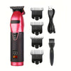 Professional Cordless Hair Clippers USB Rechargeable Trimmer with Digital Display Low-Voltage Precision for Travel and Outdoor