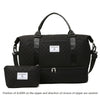2-Piece Large Travel Carry-On Bag Set with Cosmetic Bag and Shoe Compartment Trolley Sleeve Weekend Overnight Gym Tote