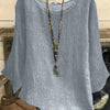 Plus Size Oversized 3/4 Sleeve Smock T-Shirt Dress - Round Neck Loose Fit Casual & Dressy