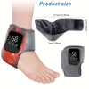 Wireless Heated Foot & Ankle Massager — 3 Vibration & 3 Heat Modes, USB Rechargeable, LCD Display, Portable