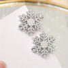 2 or 5-Piece Rhinestone Snowflake Pearl Hair Clips – Winter Christmas Side Barrettes for Women & Teens