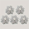 2 or 5-Piece Rhinestone Snowflake Pearl Hair Clips – Winter Christmas Side Barrettes for Women & Teens