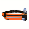 Reflective Running Waist Pack with Phone Pouch & Bottle Holder - Lightweight Hands-Free Fitness Belt