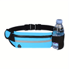 Reflective Running Waist Pack with Phone Pouch & Bottle Holder - Lightweight Hands-Free Fitness Belt
