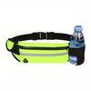 Reflective Running Waist Pack with Phone Pouch & Bottle Holder - Lightweight Hands-Free Fitness Belt