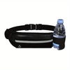 Reflective Running Waist Pack with Phone Pouch & Bottle Holder - Lightweight Hands-Free Fitness Belt