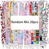 Random Mix 20-Pack Anime Lanyard Keychains for Men and Women Cute Keyring Accessories Gift