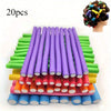 20-Pack Heatless Foam Twist Hair Rollers - Flexible Curl Rods for DIY Styling, Assorted Colors