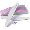 Professional Double-Sided Nail File & Polisher 100/180 Grit Crescent EVA Reusable for Acrylic Nails