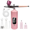 USB Rechargeable 48PSI Spray Gun Kit with Compressor - High-Pressure Anti-Clog Airbrush for Painting, Cake Icing, Makeup & Nail Art