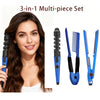 3-in-1 Hair Curler, Straightener & Perm System – Volumizing Salon Styling Iron for Dry Hair (110–130V, No Converter)