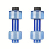 2-Pack Adjustable Self-Filling Dumbbells 4–8 lb (1.8–3.6 kg) Quick-Lock Portable Home Gym Set – Blue & Black