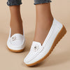 Women's Flower Decor Flat Loafers Lightweight Slip-On Casual Shoes