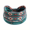 Elegant Bohemian Wide Printed Headband for Women – Stretchy Non-Slip Yoga & Running Hair Accessory, 1-Pack