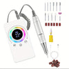 45000 RPM Professional USB Rechargeable Electric Nail Drill — Low Noise, Low Heat, Long Battery for Manicure & Pedicure