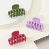3-Pack Matte Shark Hair Claw Clips Solid Color Elegant Hair Clips for Women