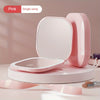 Foldable LED Travel Makeup Mirror - Double-Sided 1X/2X/3X Magnification, Adjustable Brightness, Rechargeable USB Pocket Mirror
