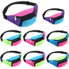 8-Pack Neon Retro Waist Bags, 2-Pocket Adjustable Oxford Cloth Belt Pouches for Women & Men, Travel Jogging Festival