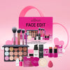 11-Piece Holiday Face Makeup Set – Palette, Brushes & Eyeshadow Pans for Festive Vibrant Looks