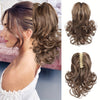 Curly Wave Clip-In Ponytail Hair Extension for Women - Synthetic High-Temperature Fiber Clip-On Hairpiece