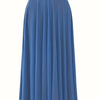 Plus Size Modal Bustier & Mid-Length High-Waist Pleated Swing Skirt 2-in-1 Lightweight Stretch