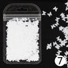 Holographic Butterfly & Heart Nail Glitter Flakes 3D Laser Sequins for Manicure & Nail Art