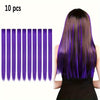 10-Pack 18-Inch (45 cm) Clip-In Hair Extensions — Straight Multicolor Highlights, Heat-Resistant Synthetic Clip-On Strands