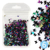 Holographic Butterfly & Heart Nail Glitter Flakes 3D Laser Sequins for Manicure & Nail Art