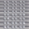 48-Piece Women’s Stud Earring Set – Rhinestone Round & Square Studs with Stainless Steel Posts, Party & Everyday Jewelry