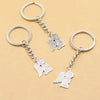 Angel Wing Keychain 20pc or 60pc Pack, Silvery Zinc Alloy Guardian Angel Keyring for Backpacks, Wallets & Party Favors